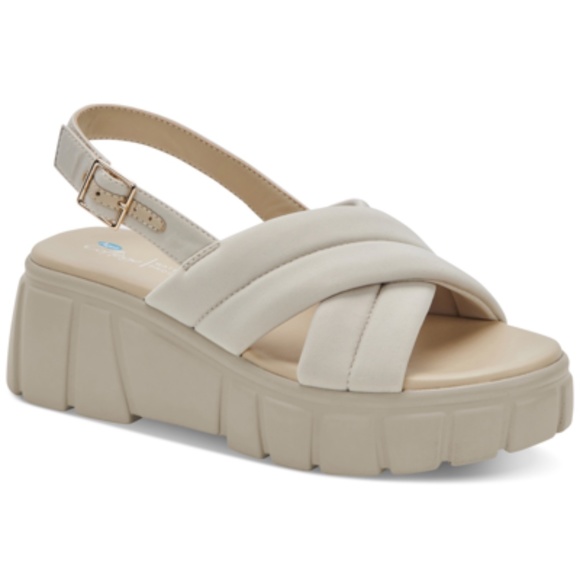 NEW AQUA COLLEGE Women's Godess Waterproof Sandals BONE IVORY SLINGBACK SHOES - Picture 1 of 10